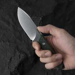 Fixed Blade Knife 3.62'' 9Cr18Mov BLADE+G10/Micarta HANDLE- G043