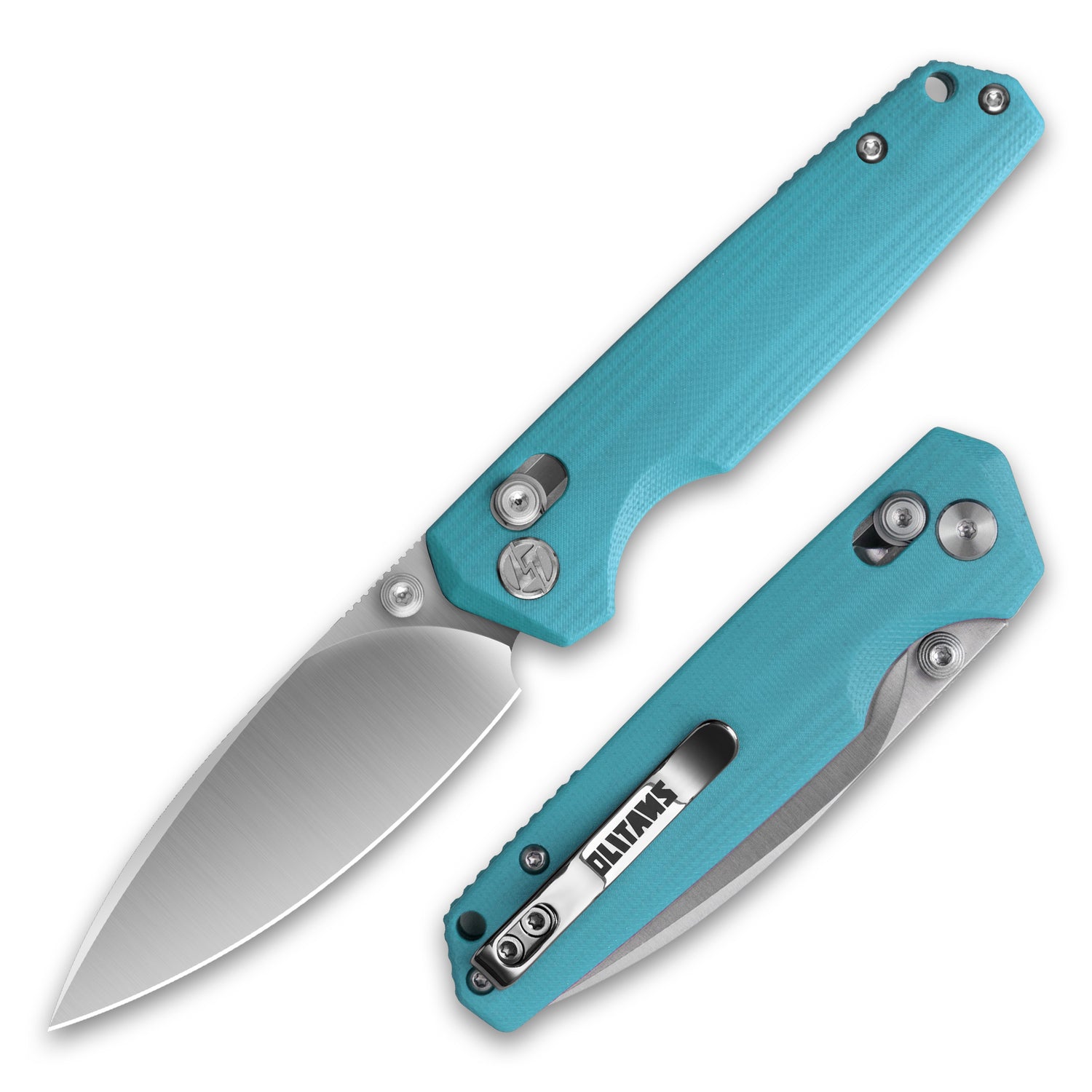 G053 Pocket Knife 3'' 14C28N Blade+G10 Handle- Crossbar Lock-Thumb stud