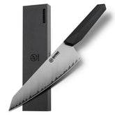 Chef's Knife, 8 in Professional Chef Kinfe VG-10, Ultra Sharp Kitchen Knife, G10 Handle (Black)