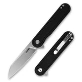 Rocket Wharncliffe Flipper Knife (2.76"-D2 Blade-G10)-G067