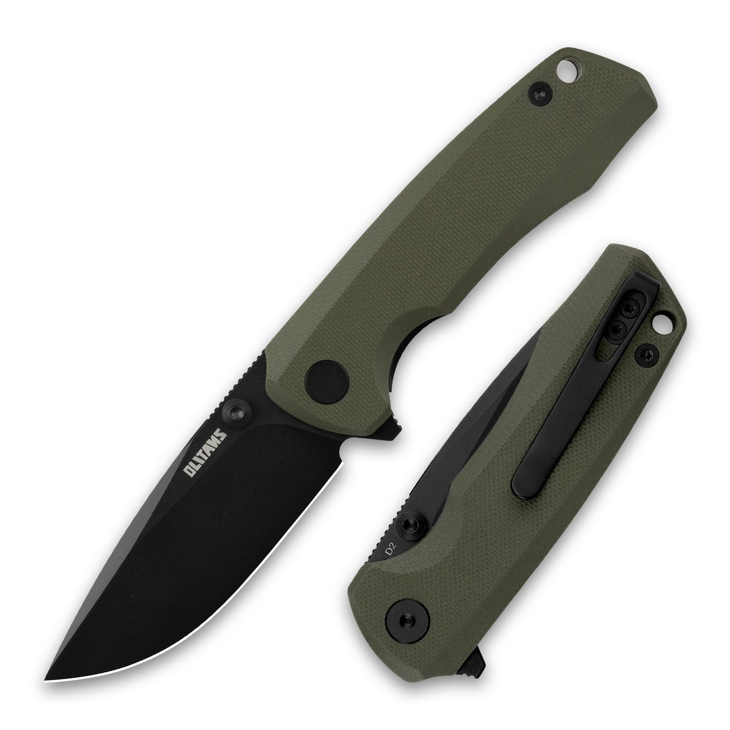 G061 Folding Knife 2.91'' D2 BLADE+G10 HANDLE- Liner LOCK-THUMB STUD