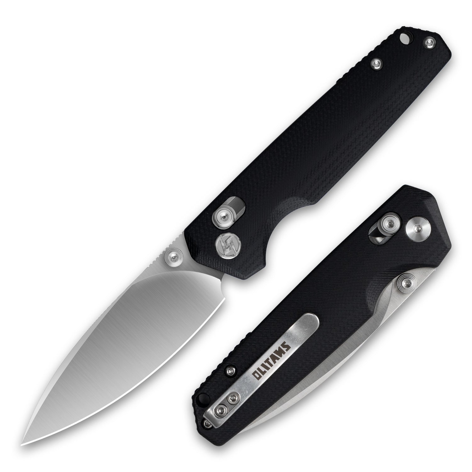 Youth Bird G053 Pocket Knife 3'' 14C28N Blade+G10 Handle- Crossbar Lock-Thumb stud