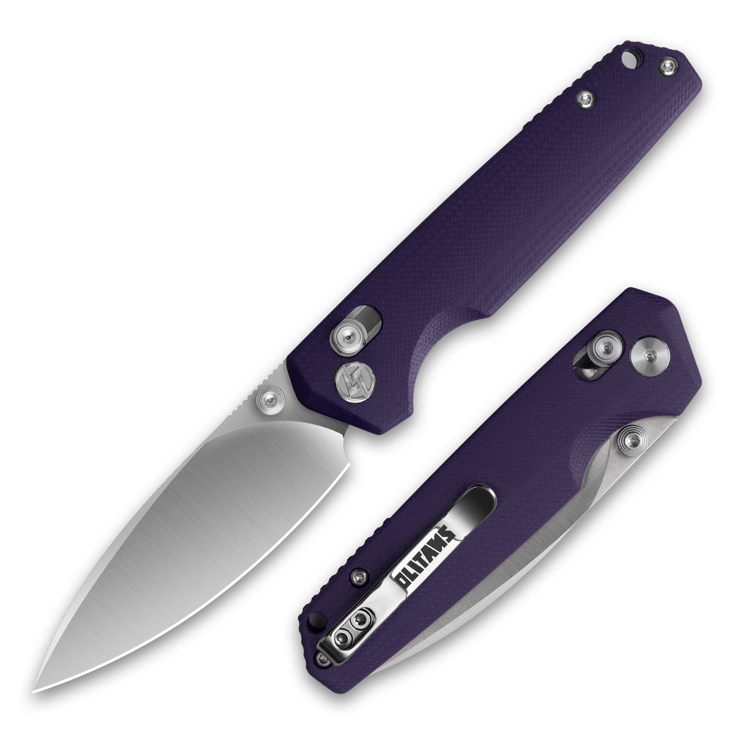 G053 Pocket Knife 3'' 14C28N Blade+G10 Handle- Crossbar Lock-Thumb stud