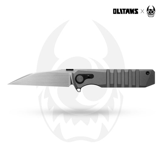 Hoopoe T082(3.42"+S45VN + Stonewash Titanium)- Horizontal Hand Satin