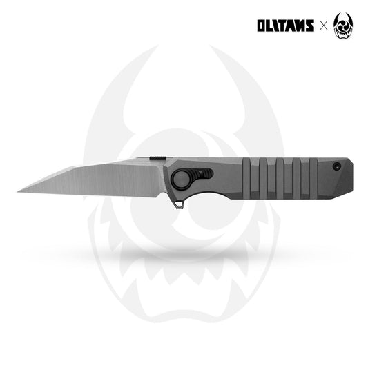 Hoopoe T082(3.42"+S45VN + Stonewash Titanium)- Vertical Hand Satin