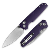 Youth Bird Serrated Pocket Knife (3''+14C28N+G10)-Crossbar Lock-Thumb stud-G053