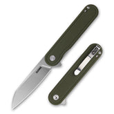 Rocket Wharncliffe Flipper Knife (2.76"-D2 Blade-G10)-G067