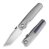 Stealth II T069 Folding Knife – (3.31" Tanto + Böhler M390 + Titanium-Brushed) – OLITANS