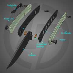 Maximus G066 (3.5"+D2+G10 ) Liner Lock