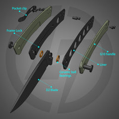Maximus G066 (3.5"+D2+G10 ) Liner Lock