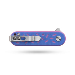 Spaceship Pocket Knife (1.93'' -D2 Blade-G10 Handle)-Liner Lock-Flipper-G048