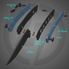 Maximus G066 (3.5"+D2+G10 ) Liner Lock