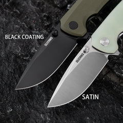 G061 Folding Knife ( 2.91''+D2+G10 )- Liner LOCK-THUMB STUD-OLITANS