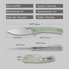Maximus G066 (3.5"+D2+G10 ) Liner Lock