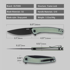 Maximus G066 (3.5"+D2+G10 ) Liner Lock
