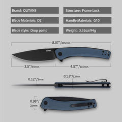Maximus G066 (3.5"+D2+G10 ) Liner Lock