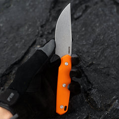 G063 Fixed Blade Knife 3.46'' 14C28N steel Blade, 4.09'' G10 handle Field Utility Knife with Kydex Sheath for Outdoor Camping Hiking