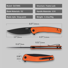 Maximus G066 (3.5"+D2+G10 ) Liner Lock