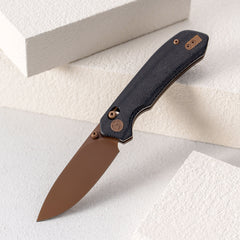 Pureline G031 (3.3"+14C28N+Micarta )Axis lock-thumb stud
