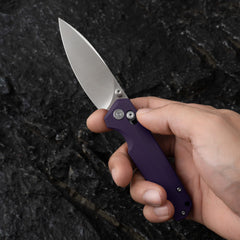 Youth Bird Pocket Knife(3''+14C28N+G10)-Crossbar Lock-Thumb stud-G053