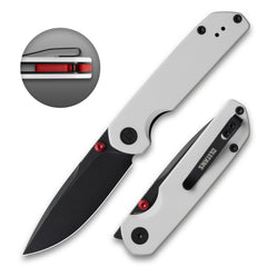 Lemon Shark G071(3.27"+10C15N+G10 Handle+Ti-coated)-Liner Lock-Front Flipper-Olitans