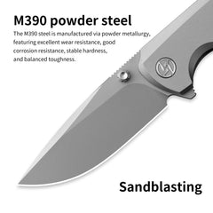 Ti-Bomber T065 Folding Knife –(2.95"+Bohler M390 +Titanium)-OLITANS