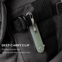 Rocket Wharncliffe Flipper Knife (2.76"-D2 Blade-G10)-G067