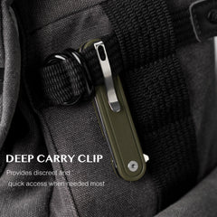 Rocket Wharncliffe Flipper Knife (2.76"-D2 Blade-G10)-G067