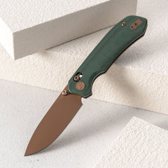 Pureline G031 (3.3"+14C28N+Micarta )Axis lock-thumb stud