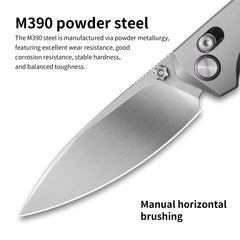 Ti-Aero T075 Folding Knife –(3.23"+Bohler M390 +Titanium)- OLITANS