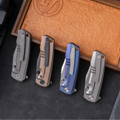 Ti-Bomber 2.0 T068 - Clip Point(2.95"+Bohler M390 +Titanium)