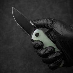 G061 Folding Knife ( 2.91''+D2+G10 )- Liner LOCK-THUMB STUD-OLITANS