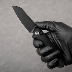 King Penguin Folding Knife (3.35''+14C28N Blade+G10 Handle)-Crossbar Lock-Thumb Stud-G062