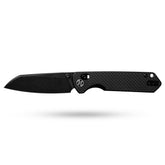 King Penguin G062 Folding Knife (3.35''+14C28N+Carbon fiber surface G10 Handle)-Crossbar Lock-Thumb Stud-Olitans