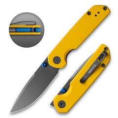 Lemon Shark G071(3.27"+10C15N+G10 Handle+Ti-coated)-Liner Lock-Front Flipper-Olitans