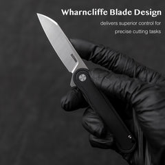 Rocket Wharncliffe Flipper Knife (2.76"-D2 Blade-G10)-G067