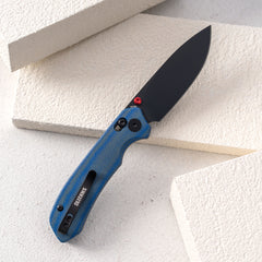 Pureline G031 (3.3"+14C28N+Micarta )Axis lock-thumb stud