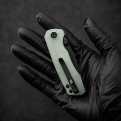 G061 Folding Knife ( 2.91''+D2+G10 )- Liner LOCK-THUMB STUD-OLITANS