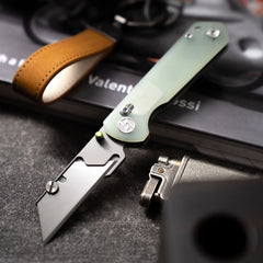 Adélie Penguins G076 Utility Knife (2.68"+SK5 Blade+G10)Blade x10