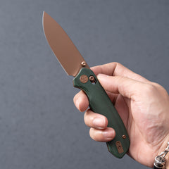 Pureline G031 (3.3"+14C28N+Micarta )Axis lock-thumb stud