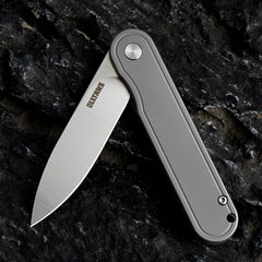 Rocket T025 Pocket Knife(2.76''+D2 Blade+Titanium)Frame Lock-Flipper