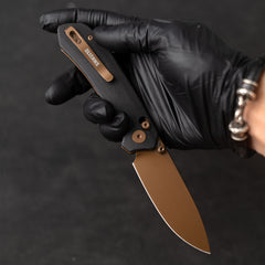 Pureline G031 (3.3"+14C28N+Micarta )Axis lock-thumb stud