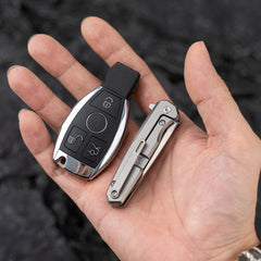 Mini Knife 2.16'' 14C28N Blade + Titanium Handle - Frame Lock - Flipper - T019