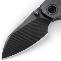Mini Ti-Mastiff T074( 2.36'' + Bohler M390 + Step milled+Titanium )Folding Knife