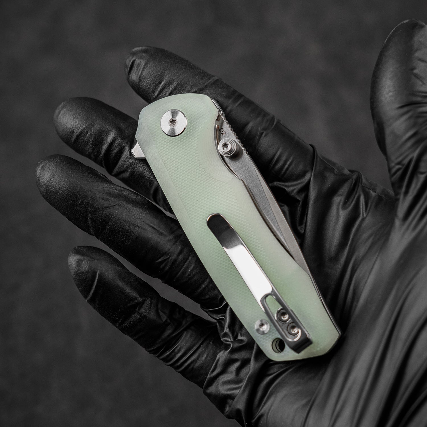 G061 Folding Knife 2.91'' D2 BLADE+G10 HANDLE- Liner LOCK-THUMB STUD
