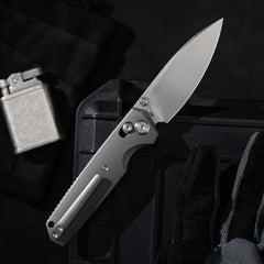 Ti-Aero T075 Folding Knife –(3.23"+Bohler M390 +Titanium)- OLITANS