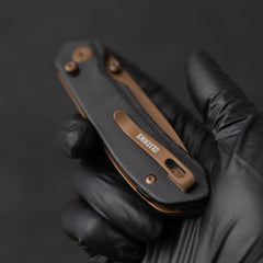 Pureline G031 (3.3"+14C28N+Micarta )Axis lock-thumb stud