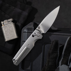 Ti-Aero T075 Folding Knife –(3.23"+Bohler M390 +Titanium)- OLITANS