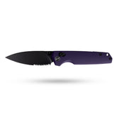 Youth Bird Serrated Pocket Knife (3''+14C28N+G10)-Crossbar Lock-Thumb stud-G053