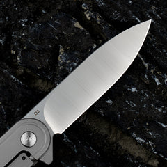 Rocket T025 Pocket Knife(2.76''+D2 Blade+Titanium)Frame Lock-Flipper